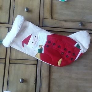 NWOT Adorable Santa Christmas Stocking